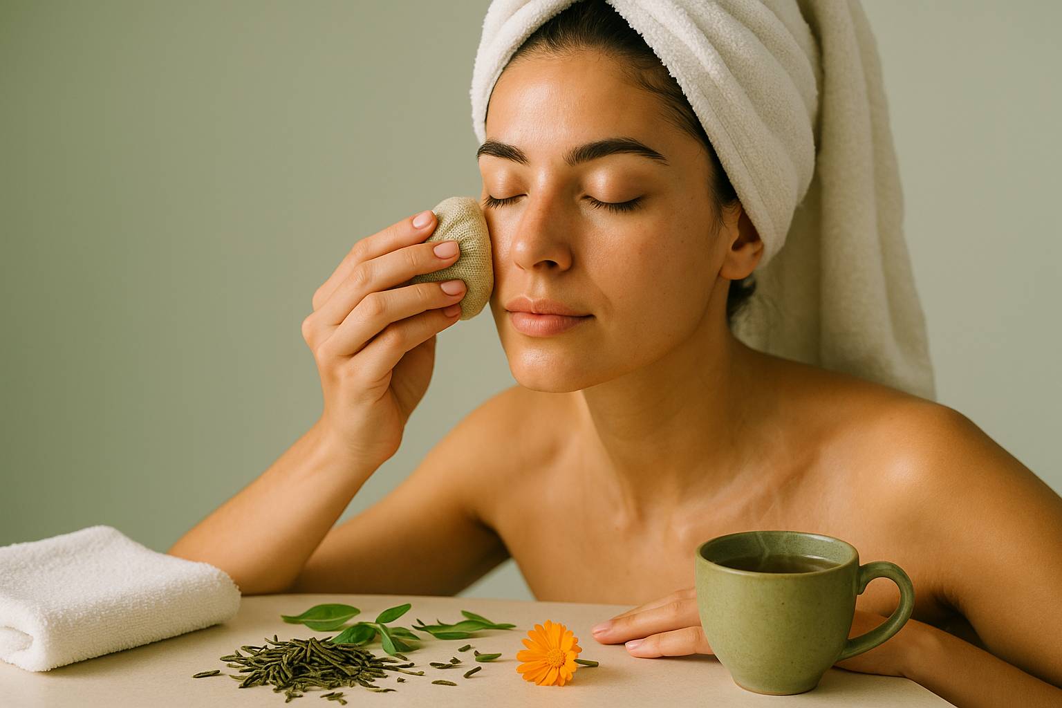 Técnicas para mejorar la luminosidad facial con infusiones herbales